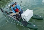 Фотография "ФИШМАРАН" - надувной рыболовный катамаран из AIRDECK с транцем под мотор для рыбалки из AIRDECK (DWF, DROP STITCH) ТаймТриал