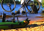 Фотография Набор для крепления велосипеда на надувную байдарку, каяк, лодку ПВХ из OXFORD (ОКСФОРД) ТаймТриал