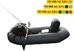 Фотография "МАЛЁК" - одноместная легкая, компактная надувная гребная лодка для рыбалки, охоты из ПВХ (PVC) ТПУ (TPU) 210D ТПУ (TPU) 420D ТаймТриал