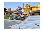 Фотография Надувная мобильная большая рампа для катания на скейтборде из ПВХ (PVC) ТаймТриал