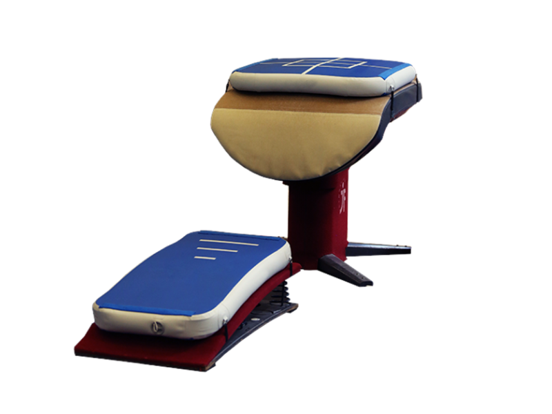 Фотография Комплект акробатических накладок 2 в 1 высокий - надувной тренировочный модуль из ткань AirDeck ПВХ (воздушная палуба) ТаймТриал