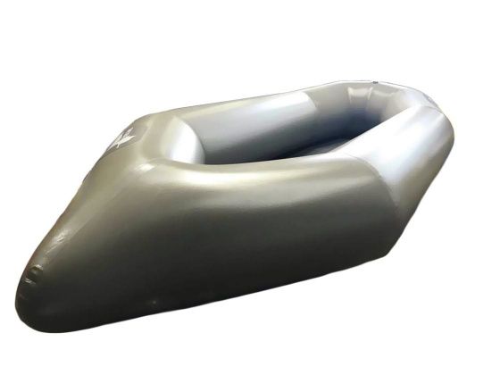 Фотография "КРОХАЛЬ-М" - одноместная легкая, компактная надувная гребная лодка для рыбалки, охоты из ПВХ ТПУ 420D ТПУ 210D ТаймТриал