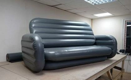 Надувной бескаркасный трансформер диван-кровать из ПВХ