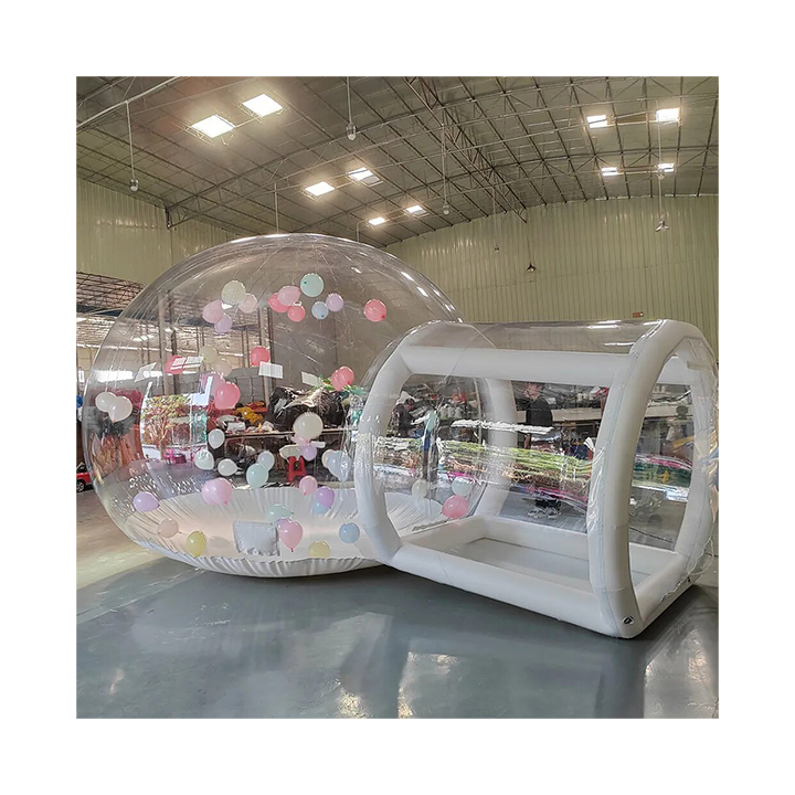 Фотография Надувная прозрачная купольная палатка "BUBBLE ШАР" для праздников, мероприятий, фотосессий из ТПУ 0,7 мм ТаймТриал