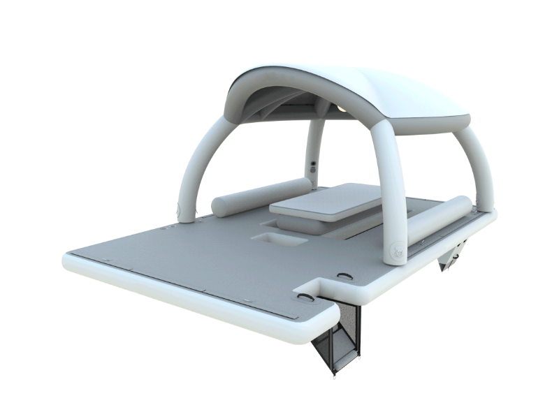 Фотография Надувная беседка для отдыха на воде увеличенная из ткань AirDeck ПВХ (воздушная палуба) ТаймТриал