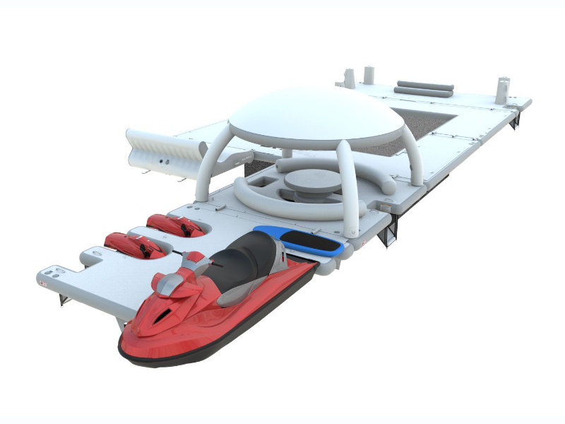 Фотография Комплект надувной мобильной мебели для отдыха на воде Бизнес из ткань ПВХ ТаймТриал