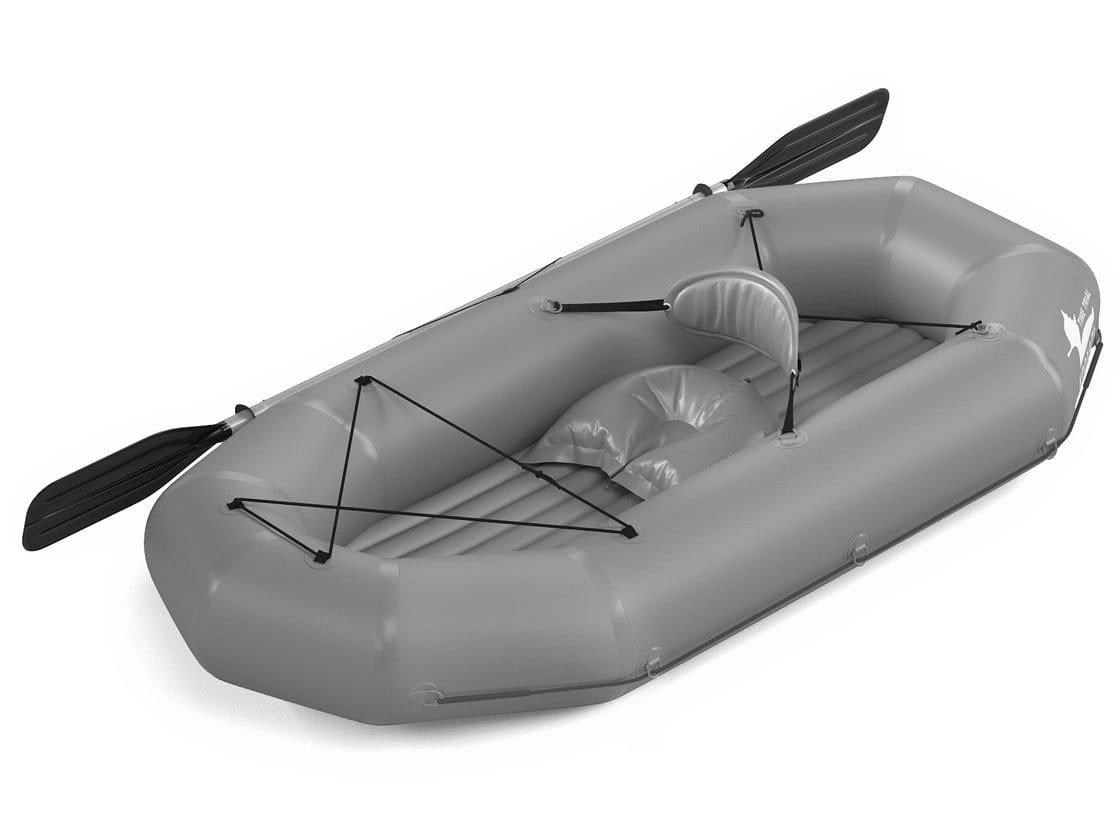 Фотография "МАЛЕК" - одноместная легкая, компактная надувная гребная лодка для рыбалки, охоты из ПВХ ТПУ 420D ТПУ 210D ТаймТриал