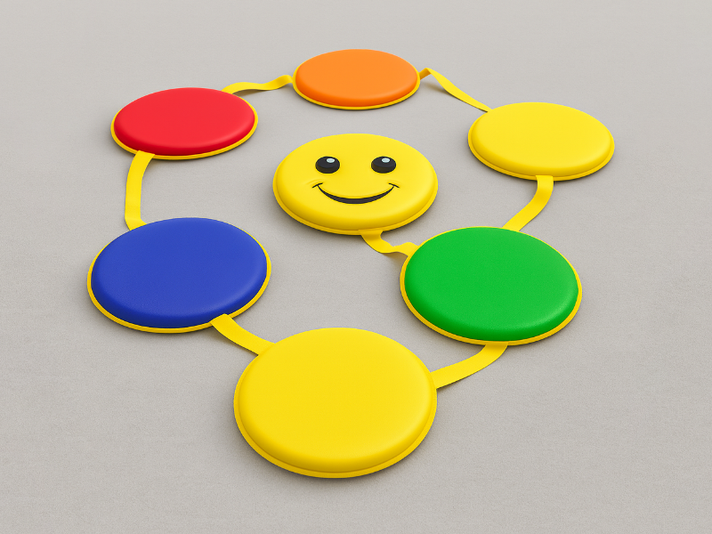 Фотография Игровой набор «Змейка-шагайка» из ткань ПВХ (PVC) ТаймТриал