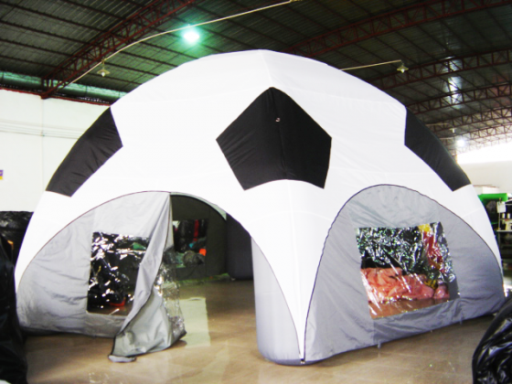 Фотография Надувная палатка, шатер "Футбольный мяч" из ПВХ ТаймТриал