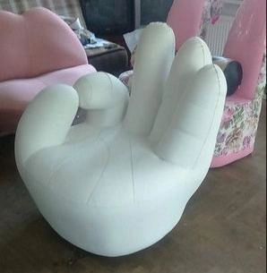 Надувное оригинальное мобильное бескаркасное кресло 