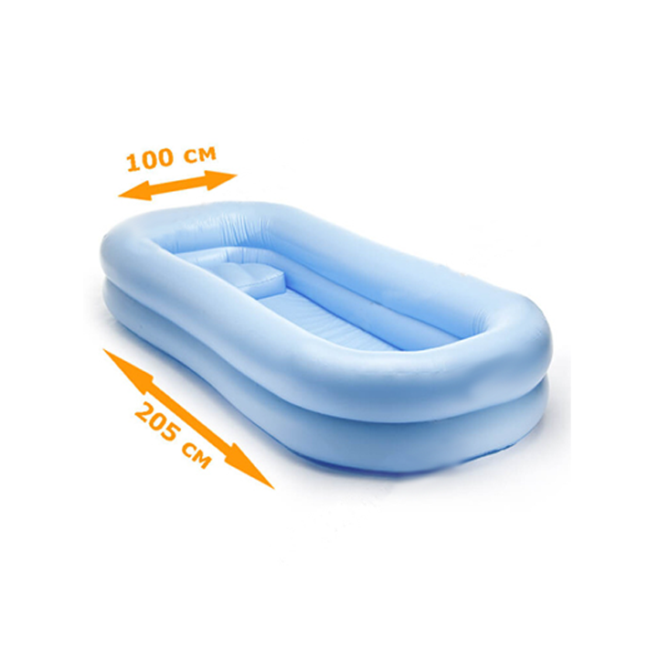 Фотография Надувная ванна из прочного ТПУ для мытья, купания на кровати лежачих больных, инвалидов из ТПУ 210D ТаймТриал