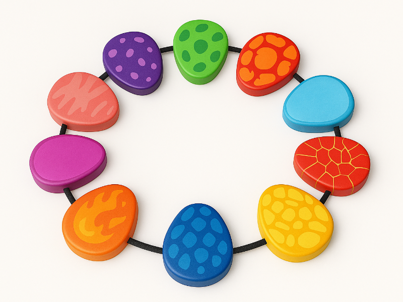 Фотография Мягкая стропа "Динодорожка" из ткань ПВХ (PVC) ТаймТриал