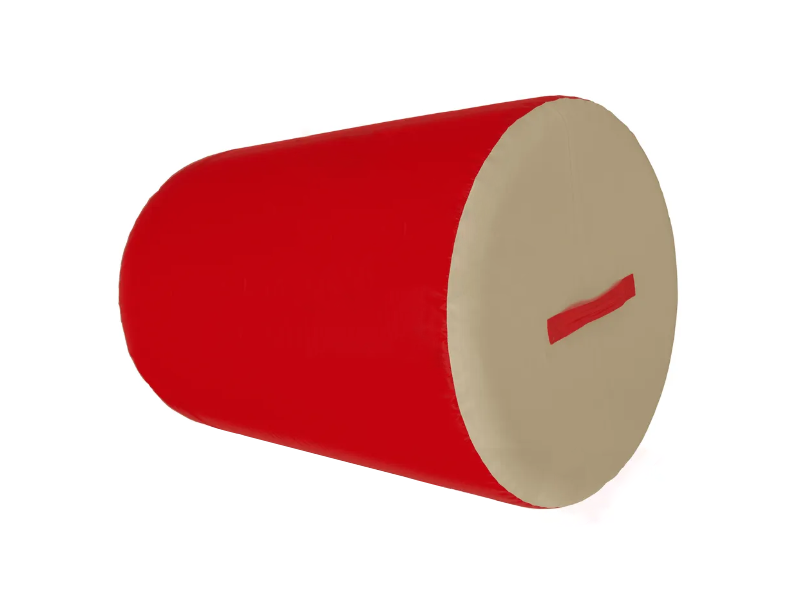 Фотография "ЦИЛИНДР БОЛЬШОЙ" - Мягкий модуль для гимнастики для использования в спортивном зале детского сада, школы или спортивного клуба для детей и подростков из ткань ПВХ (PVC) ТаймТриал