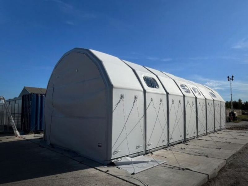 Фотография "СПЕКТР" - надувной модульный мобильный укрытийный комплекс для тактических и гражданских задач из ткань AirDeck ПВХ (воздушная палуба) ТаймТриал