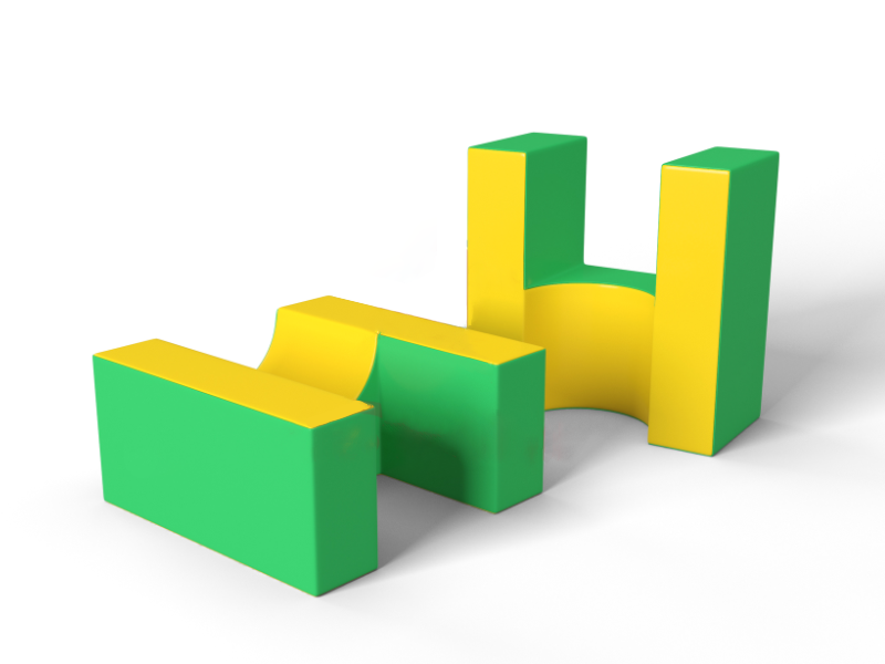 Фотография "ПОДДЕРЖКА" - Мягкий модуль для гимнастики для использования в спортивном зале детского сада, школы или спортивного клуба для детей и подростков из ткань ПВХ (PVC) ТаймТриал