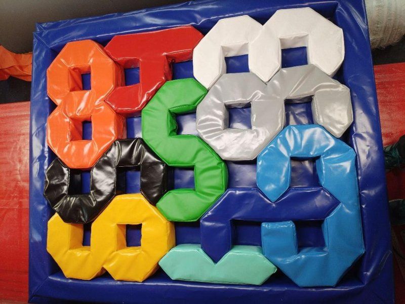 Фотография "ГОЛОВОЛОМКА ЦИФРЫ" - мягкий аттракцион для Тимбилдинга,  из ткань ПВХ (PVC) ТаймТриал