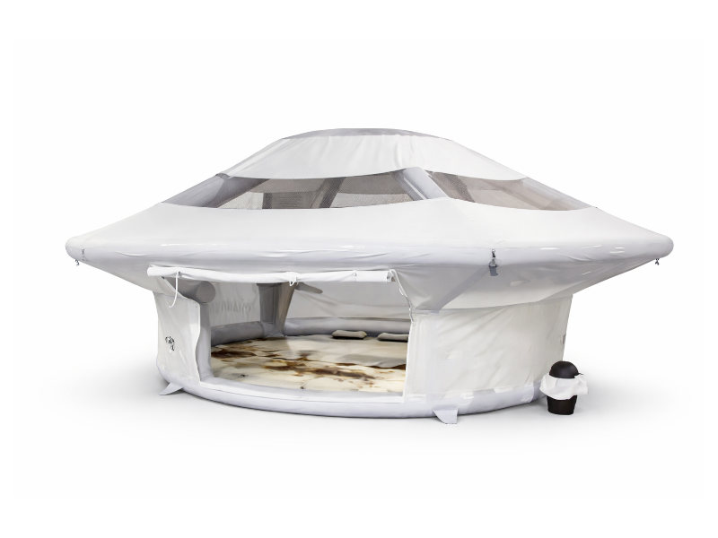 Фотография "САТУРН" - надувная пневмокаркасная глэмпинг-палатка туристическая из ткань ПВХ ткань ТПУ 210Д пленка ТПУ 0,5 мм ткань ТПУ 420Д ТаймТриал