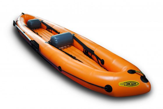 Фотография "ЭКШН-430" - двухместная надувная лодка ПВХ с надувным дном с самоотливом (НДНД) из ПВХ ТаймТриал
