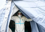 Фотография Надувная палатка для карантина и лечения коронавируса COVID-19 из ткань ПВХ (PVC) ТаймТриал