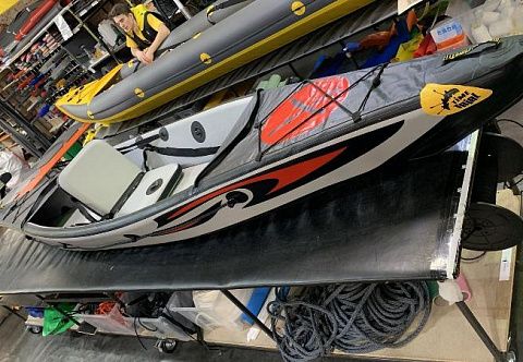 &quot;РОНИН&quot; - надувной одноместный каяк, байдарка из AirDeck Drop Stitch с надувным дном НДВД