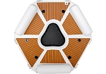 Фотография Надувная плавучая платформа Шестиугольной формы для отдыха из AIRDECK (DWF, DROP STITCH) ТаймТриал