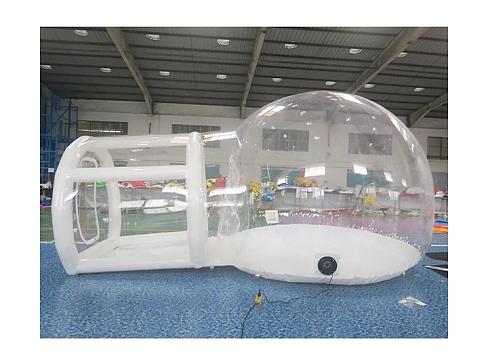 Надувная прозрачная купольная палатка 