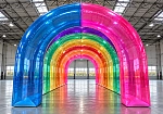 Фотография Надувной цветной рекламный тоннель герметичный для рекламы, проектов и мероприятий из пленка ТПУ 0,7 мм ТаймТриал
