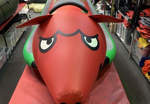 &quot;ПОРОСЕНОК&quot; - надувной буксируемый зимний, водный аттракцион банан
