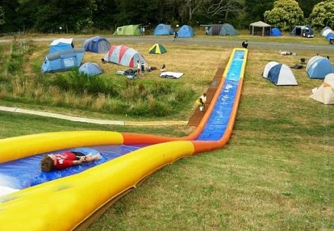 Надувная водная горка 