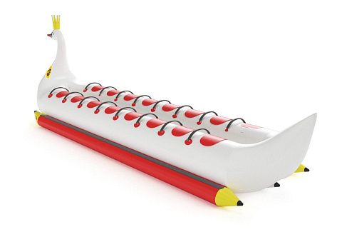 &quot;ЦАРЕВНА-ЛЕБЕДЬ-ДАБЛ&quot; - надувной зимний, водный буксируемый аттракцион дубль-банан