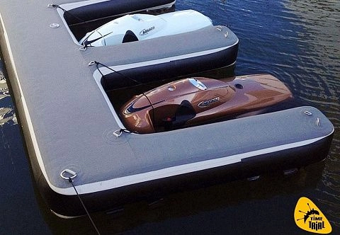 Надувной причал (понтон, пирс, пристань) из AirDeck Drop Stitch для гидроцикла, швертбота