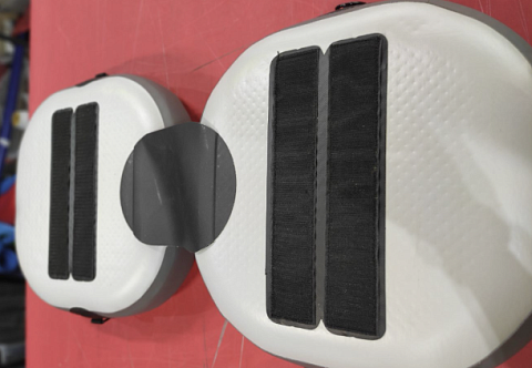 &quot;ФИШТРОН+&quot; - надувное кресло с спинкой из AIRDECK в лодку, байдарку, каяк