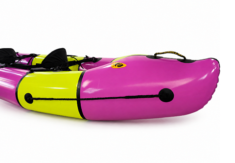 "ЭВЕРЕСТ" - двухместный спортивный пакрафт (компактный каяк, лодка) из ТПУ с регулируемой системой самоотлива и вкладным дном