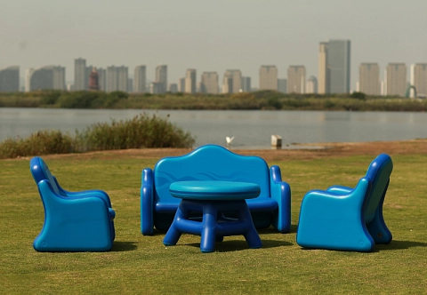 Надувной комплект мебели для отдыха на природе, в помещении