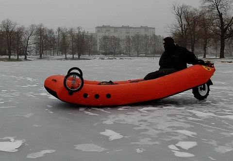 «КАТАНА-М» - надувные мотосани, безопасное самоходное средство передвижения по льду, снегу, воде