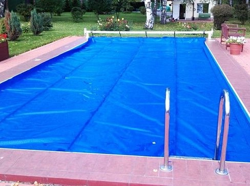 Укрывной тент из ПВХ для бассейна от дождя, снега, листвы