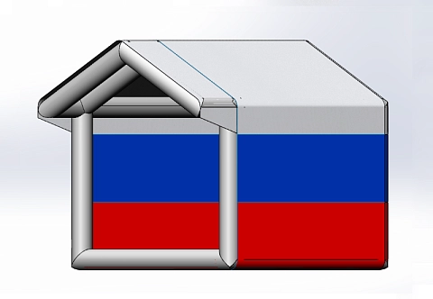 Уличная торговая надувная пневмокаркасная палатка 