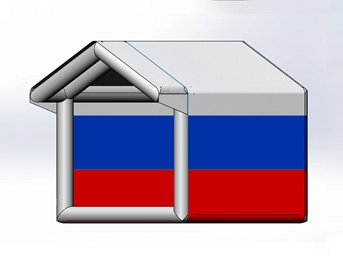 Уличная торговая надувная пневмокаркасная палатка 