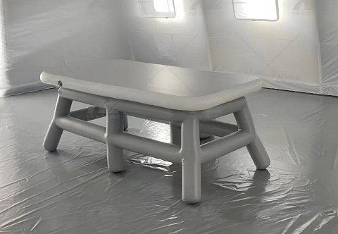 Надувной мобильный стол из AirDeck (воздушная палуба)