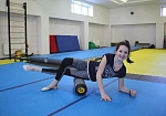 Фотография Надувной ролик для йоги и пилатеса с массажным покрытием из ПВХ ТаймТриал
