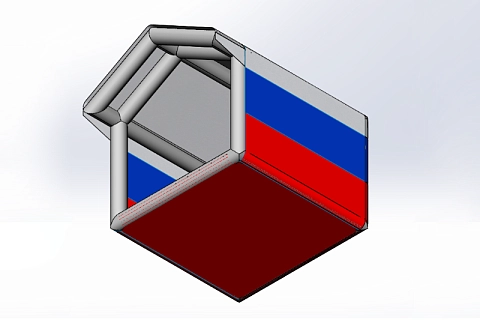 Уличная торговая надувная пневмокаркасная палатка 