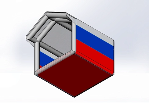 Уличная торговая надувная пневмокаркасная палатка 