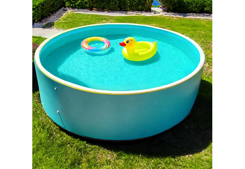 Круглый надувной бассейн IPOOLGO для отдыха из  из AirDeck Drop Stitch
