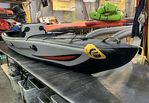 &quot;РОНИН&quot; - надувной одноместный каяк, байдарка из AirDeck Drop Stitch с надувным дном НДВД