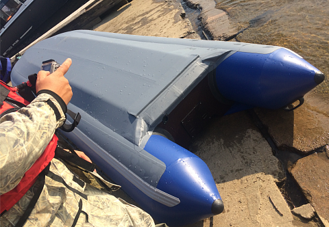 &quot;УРАН-550&quot; - надувная моторная лодка Кабот ПВХ с транцем под мотор, с надувным дном НДВД