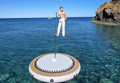 Надувная плавучая водная платформа на воде для "Пилона"