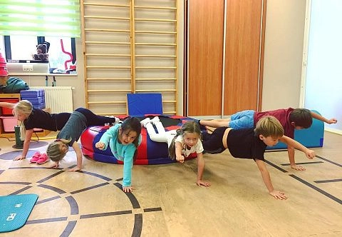 Надувной детский спортивный круглый многофункциональный батут