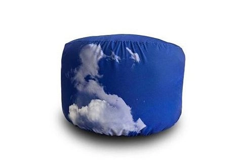 Надувной пуф со сменным чехлом с индивидуальным дизайном, брендированием для мероприятий