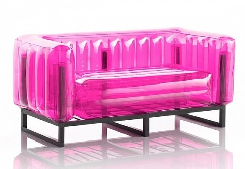 Надувной прозрачный диван