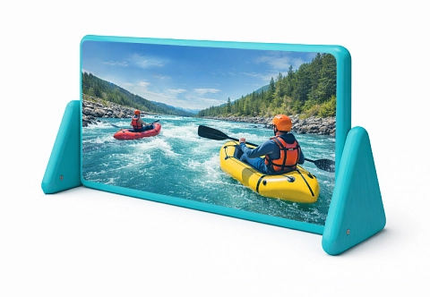 Надувной мобильный рекламный экран, стенд, щит, ролап для выставок, мероприятий, кинотеатр